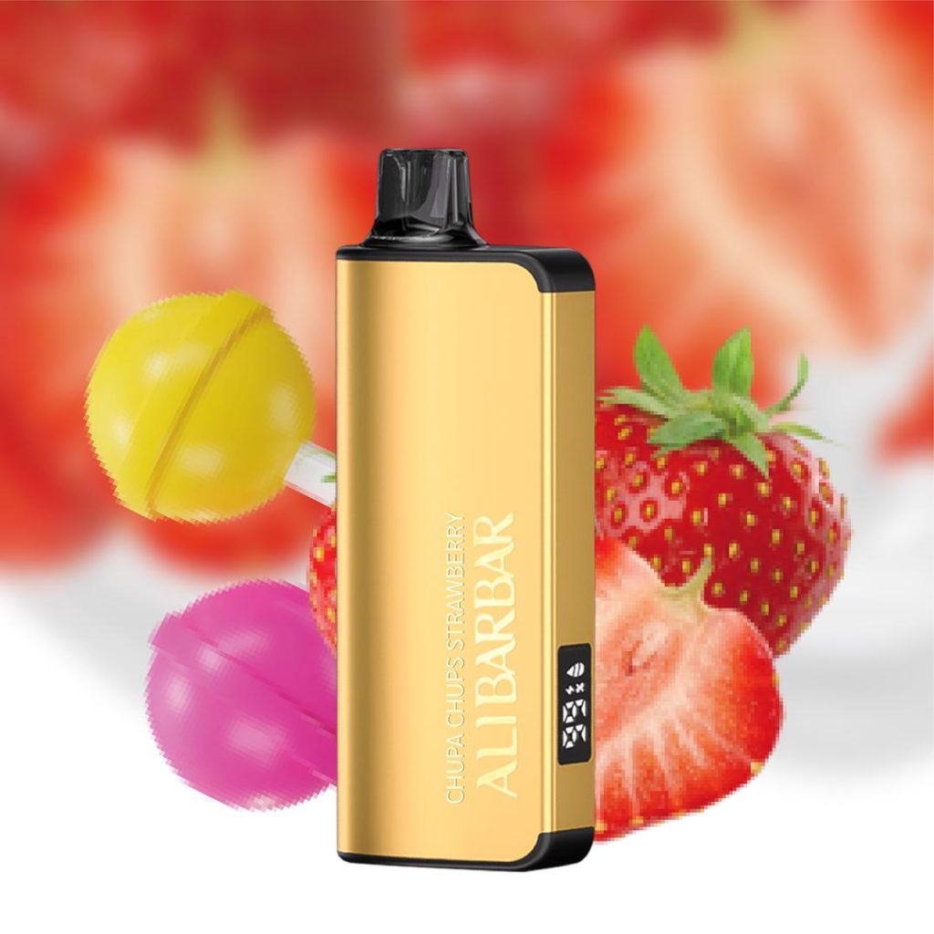 ALIBARBAR INGOT 9000 Puffs-Chupa Chups Strawberry | Ship from Australia（Warehouse A3！）